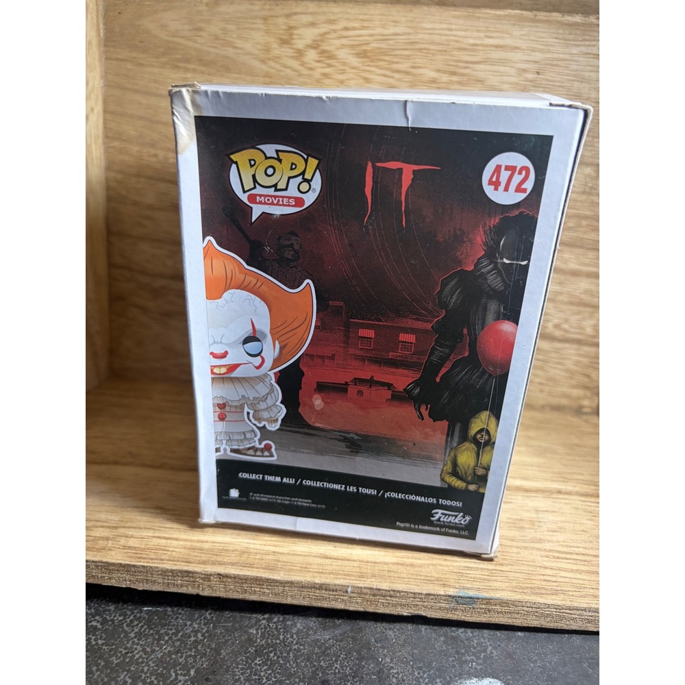 Funko Pop Movies IT Pennywise with Boat Vinyl Figure 472 Horror Collectible - Picture 3 of 7
